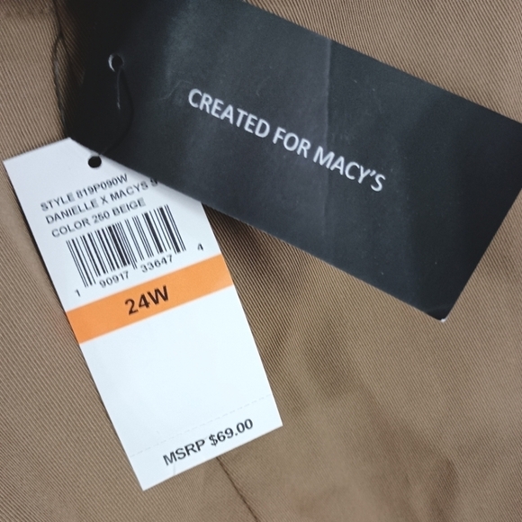 NWT Danielle Bernstein High Waist Solid Woven Bike Shorts - Picture 5 of 6